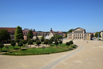 Fototapeta na wymiar View in the city of Coburg, Bavaria, region Upper Franconia, Germany
