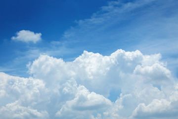 Naklejka na ściany i meble cloud and blue sky background