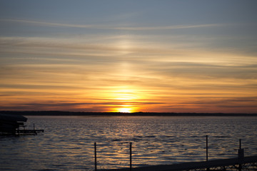 Fototapeta na wymiar Sunset On The Water