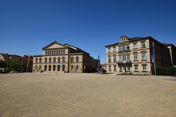 View in the city of Coburg, Bavaria, region Upper Franconia, Germany