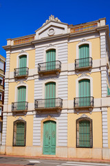 Fototapeta na wymiar Lloret de Mar mediterranean facade in Costa Brava at Catalonia