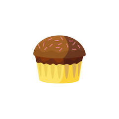 sweet cupcake bakery logo icon vector