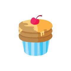sweet cupcake bakery logo icon vector