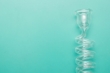 Glass serpentine accessory chemical laboratory