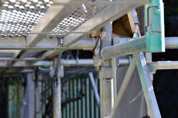 くさび緊結式足場： 緊結部分
