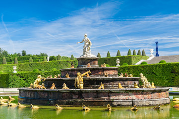 Latone fountain in royal residence Versailles, France