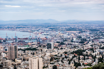Fototapeta na wymiar Panorama of Haifa, Israel