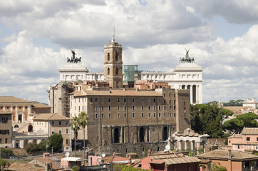 Fototapeta premium best sights of Rome Coliseum Pantheon forum