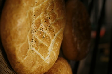 oriantal bread with sesame