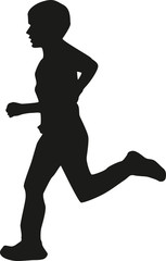 runner silhouette vector