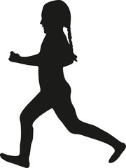 runner silhouette vector