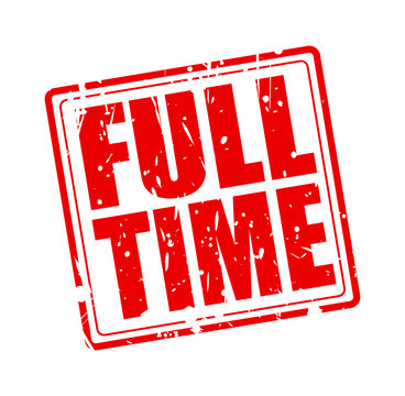 FULL TIME red stamp text