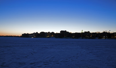 Downtown Madison silhouette
