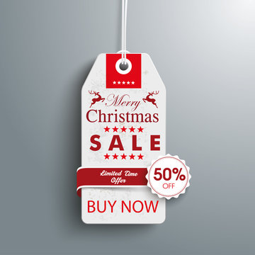 Christmas 50off Price Sticker Emblem