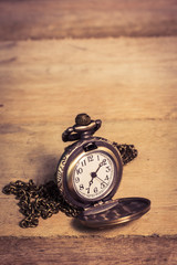 pocket   watch ,selective focus