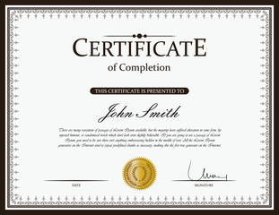 Certificate template