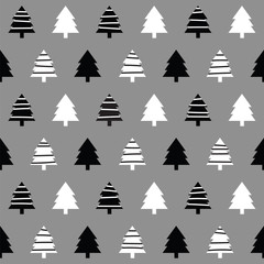 Obraz premium Seamless Christmas Trees1