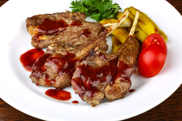Grilled lamb chops