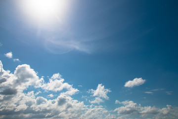 clouds on sky in the evening
