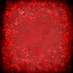 red christmas background with stars