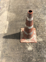 Traffic Funnel on the road