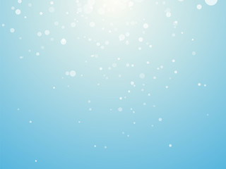 Light blue background with snowflakes