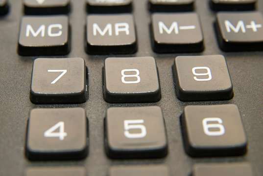 The buttons of the device for computing close-up