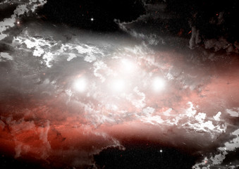 galaxy in a free space