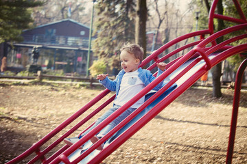 boy on playground