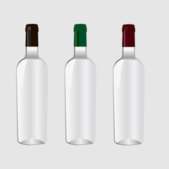 Бутылки для алкоголя с разными крышками