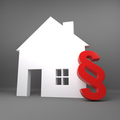 House and paragraph symbol