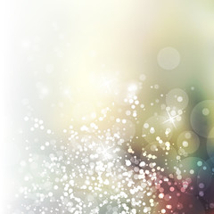Sparkling Cover Design Template with Abstract, Blurred, Colorful Background