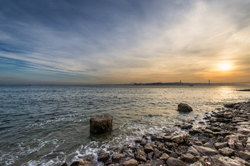 View of the River Tagus in Lisbon, Portugal
