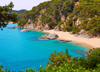 Cala Sa Boadella platja beach in Lloret de Mar