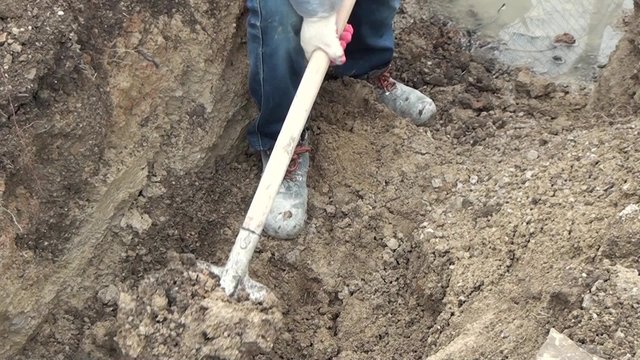 One digs a trench