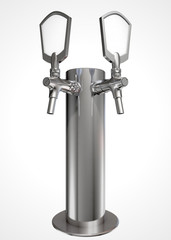 Beer Tap Dual Isolated