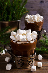 Hot chocolate with marshmallow