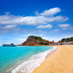 Tossa de Mar beach in Costa Brava of Catalonia