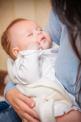 Portrait Sleeping newborn baby