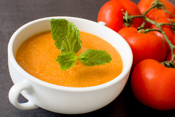 Tomato gazpacho soup