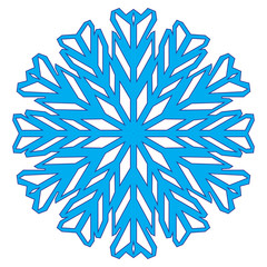 Winter snowflakes vector