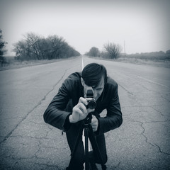 Fototapeta premium Cameraman Making a Film.