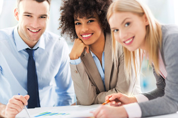 Business people working together
