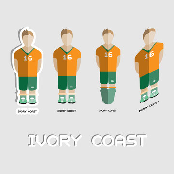 Ivory Coast Soccer Team Sportswear Template