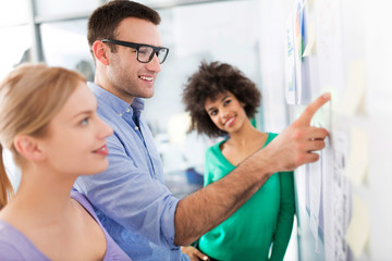 Obraz premium Business people at a presentation 