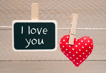 I love you - Ich liebe Dich