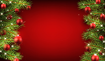 Fototapeta na wymiar Christmas red background.