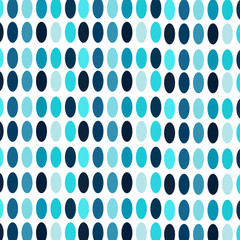 Blue ovals abstract vintage background