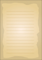 Naklejka premium A page of notepad with decorative frame