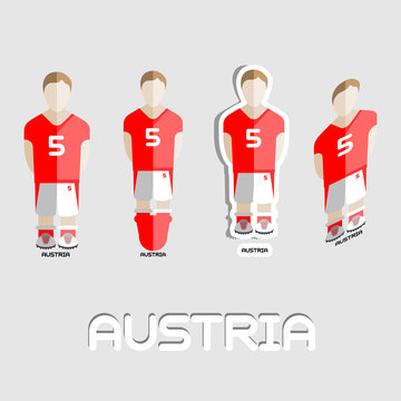 Austria Soccer Team Sportswear Template